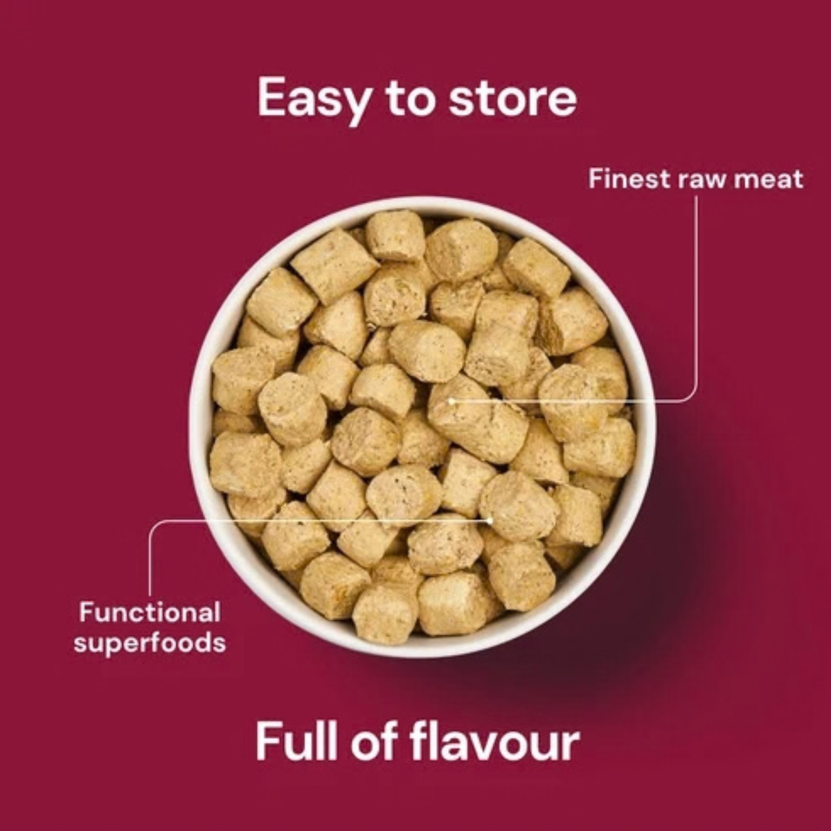 Freeze Dried food (Beef, Chicken & Lamb)