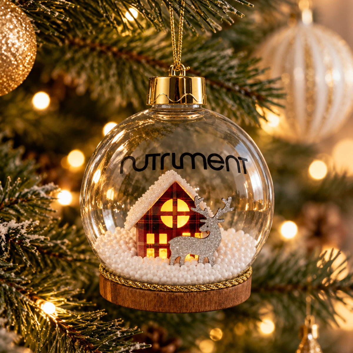 Light-Up Christmas Bauble 1pc