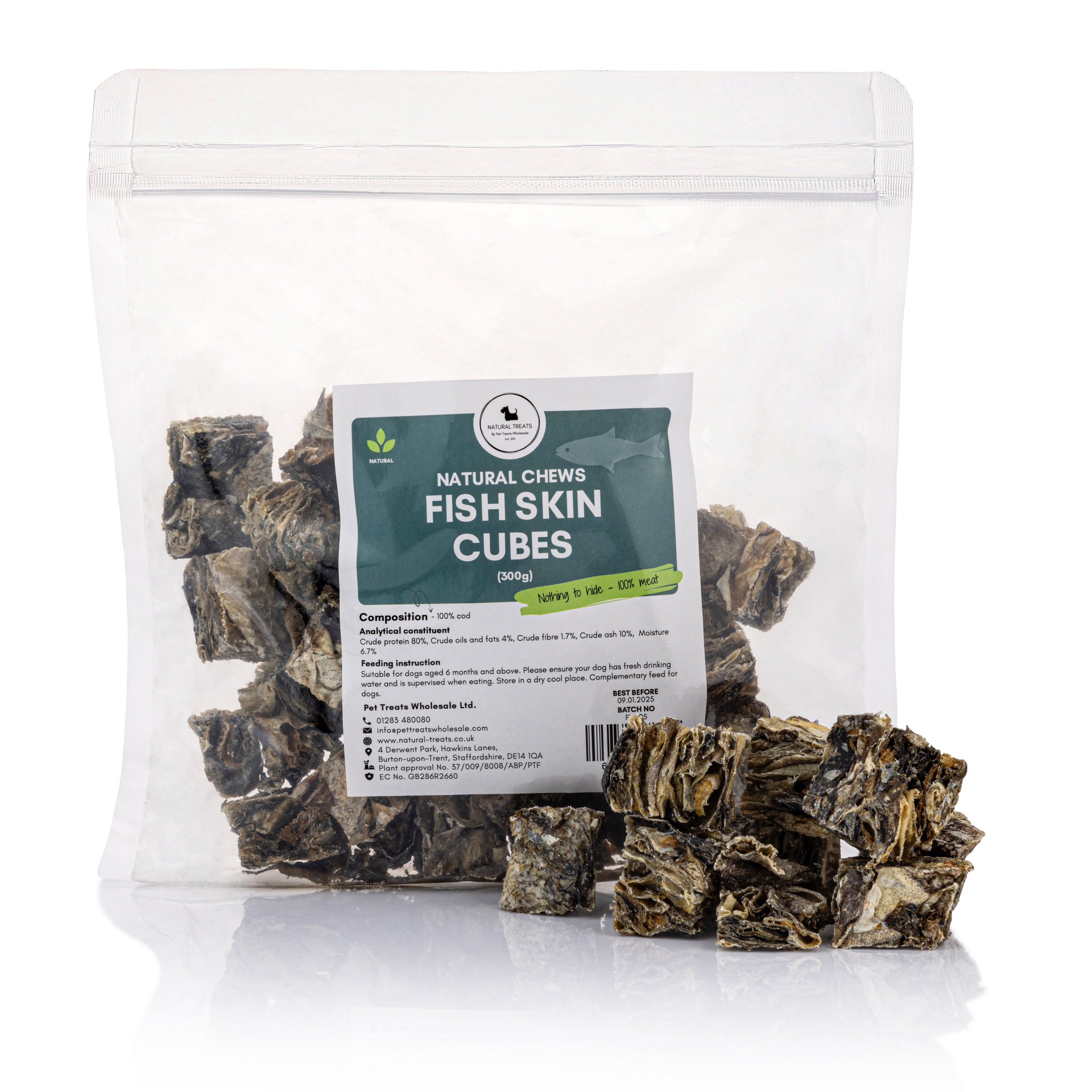 Shop Fish Skin Cubes (1kg) Online - Pet Treats Wholesale Limited – www ...