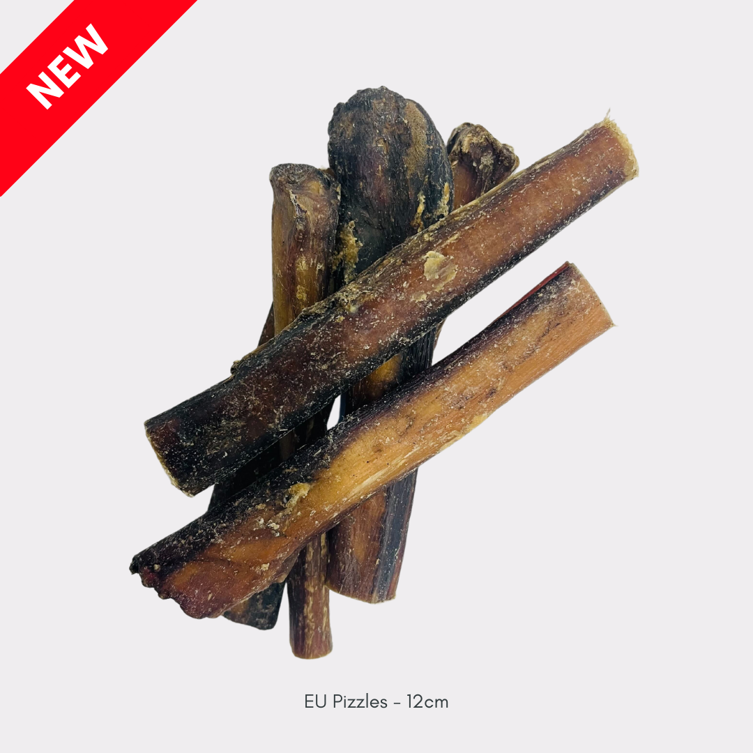 Pizzles "Bully Sticks" (UK & Dutch - Pizzles - 12cm & 24cm - 4pcs & 1kg bags)